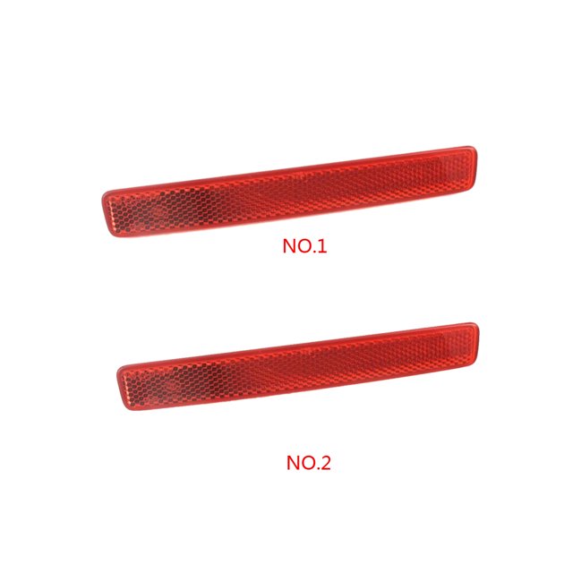 facefd Red Lens Rear Bumper Reflector Assembly Replacement for Car bumper reflector T5 2004-2011 7E0945105 7E0945106