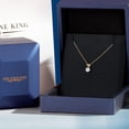 thumbnail image 5 of Gem Stone King 14K Yellow Gold Lab Grown Diamond Pendant Necklace for Women | 0.27 Cttw | Gemstone April Birthstone | Round 4MM | DEF Color | VVS-VS Clarity | With 18 inch Chain, 5 of 6