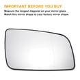 thumbnail image 3 of Unique Bargains Right Passenger Side Rearview Mirror Glass Replacement Non-heated White Glass Fit for Opel for Astra G, 3 of 6