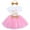 Pink, variant on Toddler Baby Girls Princess Shiny Sequin Bow Tutu Dress with Headband 3rd Birthday Outfits Cake Smash Party Clothes Set 3 Years Hot Pink