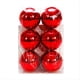 thumbnail image 2 of 6 Bolas de Navidad de 8 cm, Luces Decorativas para Árbol de Navidad, Colgantes para Ventana, Techo, Compras, Color Rojo, 2 of 6