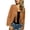 Brown, variant on Jackets for Women, Women's Fringe Faux Suede Leather Jackets, Tassel Detail, Motorcycle Cropped Jacket, Long Sleeve, Open Front, Western Style, Fall Fashion, Casual Outfits, Winter Coats