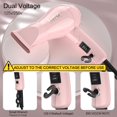 thumbnail image 3 of Secador de pelo de viaje LURA, plegable, mini, doble voltaje, 1200 W, rosa, 3 of 6