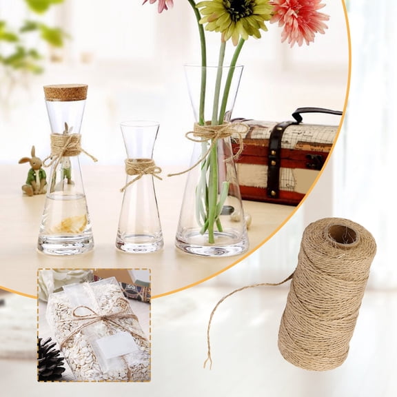 Heavy Duty Twine for Crafts Cotton Bakers Twine DIY Handmade Weaving Twine Wedding Decoration Twine Food-Safe Twine Cooking Twine Holiday Decoration Twine Brown (1Pcs)