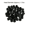thumbnail image 2 of Unique Bargains 50 Piezas Tapones de Agujero de Bloqueo de Plástico Negro de 1/2 pulgada, 2 of 2