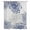 Blue, variant on Purple White Sheer Curtains 45 Inch Length, Light Filtering Voile Curtain Panel, Abstract Grey Chrysanthemum Flower Floral Rod Pocket Drapes Window Treatments for Living Room Bedroom 52"x45"