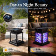 thumbnail image 6 of MEHOOM 4 Pack Outdoor Solar Lanterns Colorful, 40 LED Fairy Lights Hanging Decorative Garden Lights, Waterproof Solar Powered Lights for Patio, Yard, Balcony, Christmas Decorations Outdoor, 6 of 10