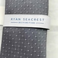 thumbnail image 2 of RYAN SEACREST Mens Silver Dot Grid Slim Neck Tie, 2 of 3