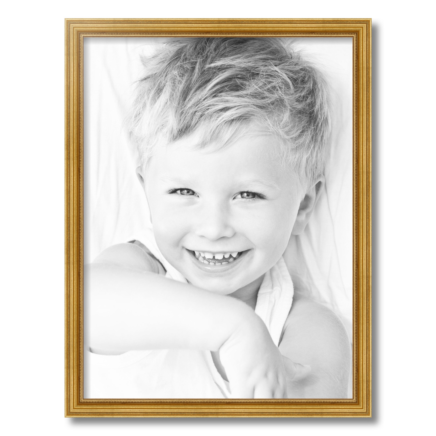 ArtToFrames 18x24 Inch Gold Picture Frame, This Gold Wood Poster Frame is Great for Your Art or Photos, Comes with 060 Plexi Glass (4159)