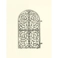 thumbnail image 2 of Unknown 20x24 Gold Ornate Wood Framed with Double Matting Museum Art Print Titled - B-W Wrought Iron Gate VII, 2 of 4