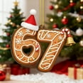 thumbnail image 6 of WKSCLPAI Christmas 67 Ornament 2025, Six Seven Meme Christmas Tree Ornament with Santa Hat Decor, Funny 67 Teen Slang Ornaments, Xmas Tree Decorations, Gag Gifts, #B, 6 of 8