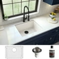 thumbnail image 3 of Karran Usa QU-820-BI-PK1 Quartz Qu 24-3/8" Undermount Single Basin Quartz Composite, 3 of 5