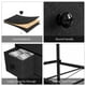 REAHOME 6 Drawer Steel Frame Bedroom Storage Organizer Dresser, Black Grey - image 5 of 7