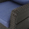 thumbnail image 2 of Afuera Living Outdoor Wicker Swivel Club Chair in Dark Brown (Set of 4), 2 of 24