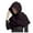Black, variant on Men Women Hooded Crinkle Soft Winter Neckerchief Wrap Scarf, Light Gray