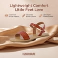 thumbnail image 4 of Cushionaire Clara Casual Flat Girls Sandals, Adjustable Buckle Ankle Strap with Lightweight Cushioned Comfort Kids Sandals, 4 of 21