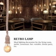 thumbnail image 4 of Base De Luz Colgante De Cuerda Vintage, Lámpara De Cuerda De Cáñamo Creativa De Estilo Rural Industrial Para Salón, Sala De Estar, Bar, Pasillo Con Color De Cáñamo Natural, 4 of 7