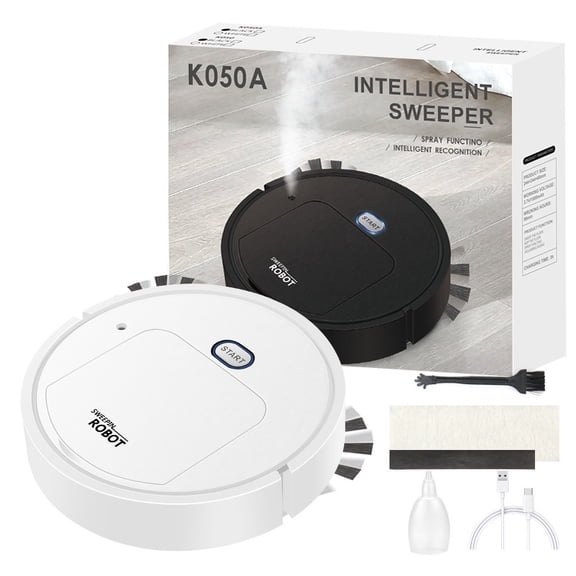 JOGZMZ 4in1 Robot Vacuum and Mop Combo with Spray Mopping & Auto Water Tank, Intelligent Navigation for Hard Floors, Low Noise, 40Min Runtime, 120㎡ Coverage