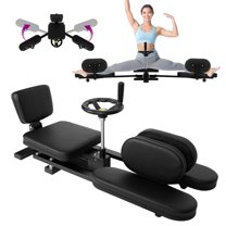 330 LBS Capacity Leg Stretcher with Steel Frame & 0~240° Range, 62.2" Leg Stretching Split Machine with 360° Casters, Black Flexibility Stretching Machine with 6" PU Cushion, for Gym, Home