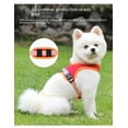 thumbnail image 4 of Yidarton New Suede Pet Chest Strap Saddle Vest Puppy Chest Back Reflective Dog Strap Dog Rope Red, 4 of 11