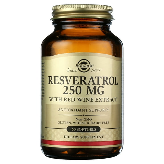 Solgar Resveratrol, 60 Softgels