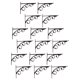 thumbnail image 1 of Soporte De Estante De Pared De Metal Inoxidable De 16 Piezas, 1 of 9