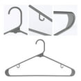 thumbnail image 3 of REGALWOVEN 30 Pack Clothes Hangers, Plastic Coat Hangers, and General Space Saving Clothes Hangers for Closet, Clothing, Coats, Pants, or Shirts Gray, 3 of 6