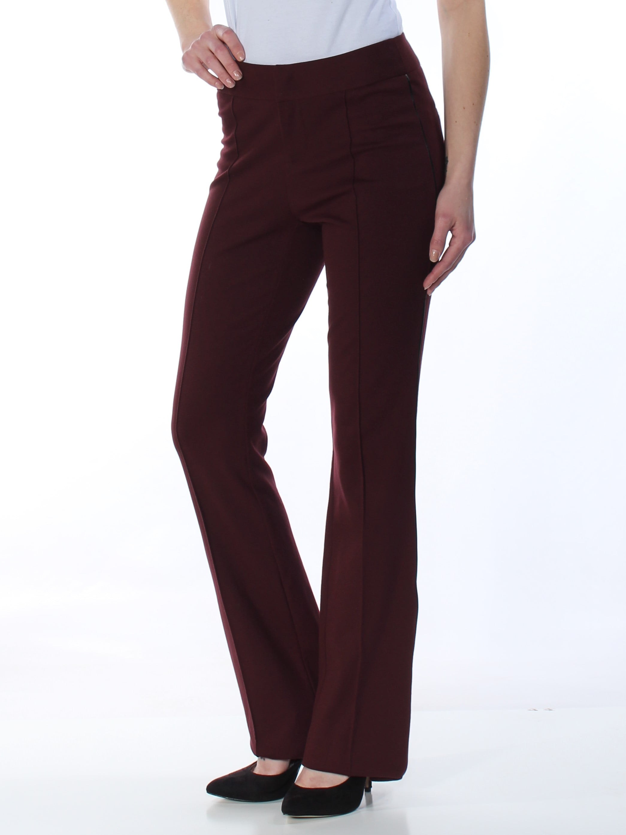 INC INC Womens Maroon Boot Cut Wear To Work Pants Size 0 Walmart