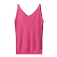 thumbnail image 2 of Iaqnaocc White Tank Top Woman Ribbed Knit 2026 Summer Sleeveless Slim Fit Sweater Vests Tunic Casual Basic V-Neck Tops for Women Trendy Shirts Hot Pink One Size, 2 of 2