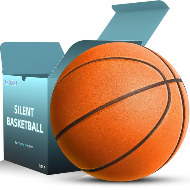 Balón de baloncesto LKTNLKT talla 7 29.5" para interior silencioso de PU