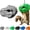 Gray, variant on Dinosaur Head Hanging Squirrel Feeder - Funny Novelty Animal Feeder with Rope, Holds Peanuts & Corn, Comedic Backyard Wildlife Entertainment & Garden Yard Outdoor Decor Gift (Black)