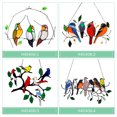 thumbnail image 2 of Atrapasueños para colgar en ventanas, pájaros multicolores en un alambre,, 2 of 8