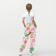 thumbnail image 4 of Tdoqot Girls Trendy Graphic Sweatpants with Pockets- Elastic Waist Baggy Casual Drawstring Joggers Pink Size 12, 4 of 8