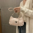 thumbnail image 3 of Bolso Hobo Elegante Cuero PU Con Correa Ajustable para Mujer Y2K Messenger Bag (rosa), 3 of 9