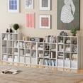 thumbnail image 3 of Anhdah 9 Cube Storage Organizer Bookshelf, White Wooden Bookcase Storage Shelf, Sturdy 9-Cube Organizer for Living Room, Bedroom, Home Office, Easy Assembly, 3 of 8