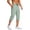 Light Green, variant on Zimjoy Mens Quick Dry Capri Joggers Breathable Moisture-Wicking Capri Pants Elastic Waistband Lightweight Pants for Running, Gym, Hiking, Black L