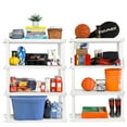 thumbnail image 7 of Hyper Tough Plastic Shelving Unit Storage Shelf 4-Tier 56" H x 36" W x 18" D White 600 lb Capacity, 7 of 7