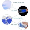 thumbnail image 4 of 2 Pairs Gel Heel Pads Silicone Heel Cushion Insoles for Achilles Tendon Pain Relief Tendonitis, Size 40-46, 4 of 4