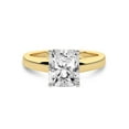 thumbnail image 4 of IGI Certified 2 Carat Radiant Shape Lab Grown Diamond Engagement Ring | 14K White Gold | Allen Flat Band Solitaire Lab Diamond Ring | FG-VS1-VS2 Quality Friendly Diamonds, 4 of 6