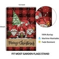 thumbnail image 6 of Merry Christmas Garden Flags for Outside, Buffalo Plaid with Pink Gnomes Truck Trees Small Yard Flags, Winter Xmas Seasonal Outdoor Decor for Farmhouse Holiday,12x18 Double Sided, 6 of 6
