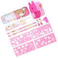 thumbnail image 3 of Yazoeia Children's School Stationery Set Study Painting Cartoon Pencil Case Sharpener Eraser RulerPink AR-310-31419, 3 of 13