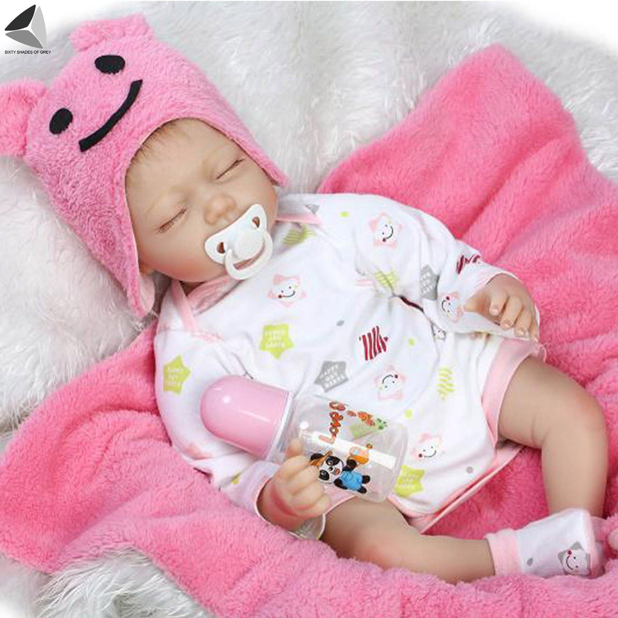 Sixtyshades 22 In Full Silicone Reborn Baby Dolls Lifelike Handmade