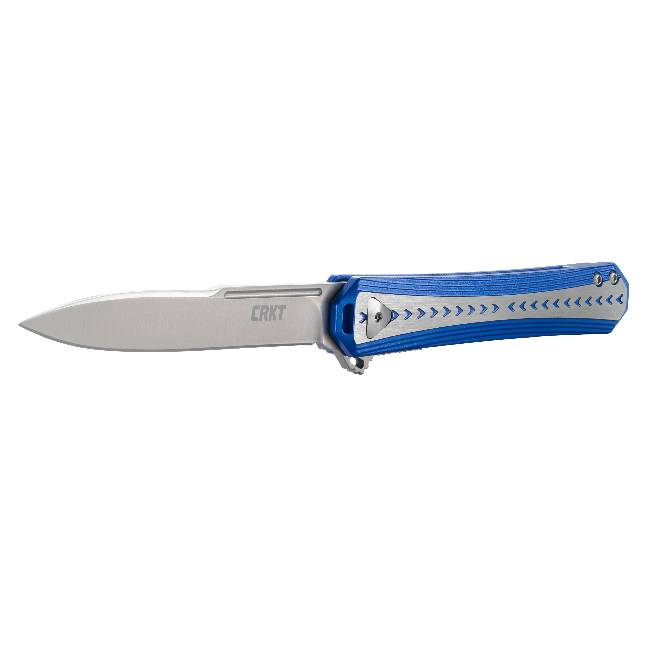 CRKT Stickler Everyday Carry Assisted Folding Knife with Liner Lock: Blade, Aluminum Handle, Pocket Clip, 6710