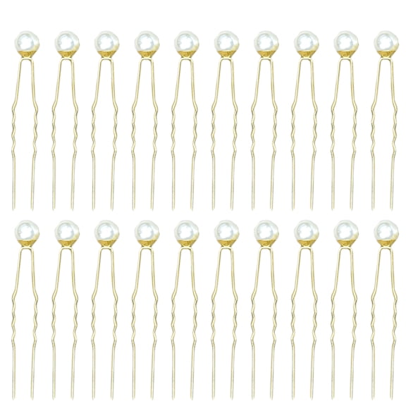 LOLIPPYY 20-Pack U-Shaped Decorative Hair Pins for Women, Stylish Hair Accessories for Parties and Everyday Use
