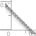 thumbnail image 5 of 14K White Gold Wg 1.25mm Spiga Chain (16 X 1.25) Made In Peru pen31-16, 5 of 5