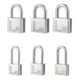 thumbnail image 4 of BE-TOOL Stainless Steel Outdoor Padlock Waterproof Lock with 4 Keys, Outdoor Lock for Sheds Storage Unit Warehouses Gardens Silver, 4 of 7