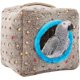 thumbnail image 3 of Gran cabaña para acurrucarse para pájaros engrosada en la parte superior e inferior - Casa de pájaros de felpa cálida de invierno para colgar,11 Feliz Sencillez, 3 of 5