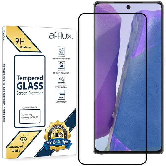 Tempered Glass For Galaxy Note 20 Screen Protector, 9H Tempered Glass, Ultrasonic Fingerprint Compatible,3D Curved, Full Glue, HD Clear for Samsung Galaxy Note 20 Glass Screen Protector
