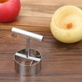 thumbnail image 3 of Cheers.US Apple Corer, Stainless Steel Kitchen Gadget Tool Fruit Seeder Core Remover Fruit Vegetable Tools Apple Pear Corer Easy Twist Fruits Tools Core Seed Remover, 3 of 7