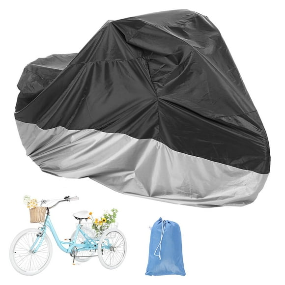 Funda para triciclo Akiiger, impermeable y resistente al viento, 230 cm, color plateado